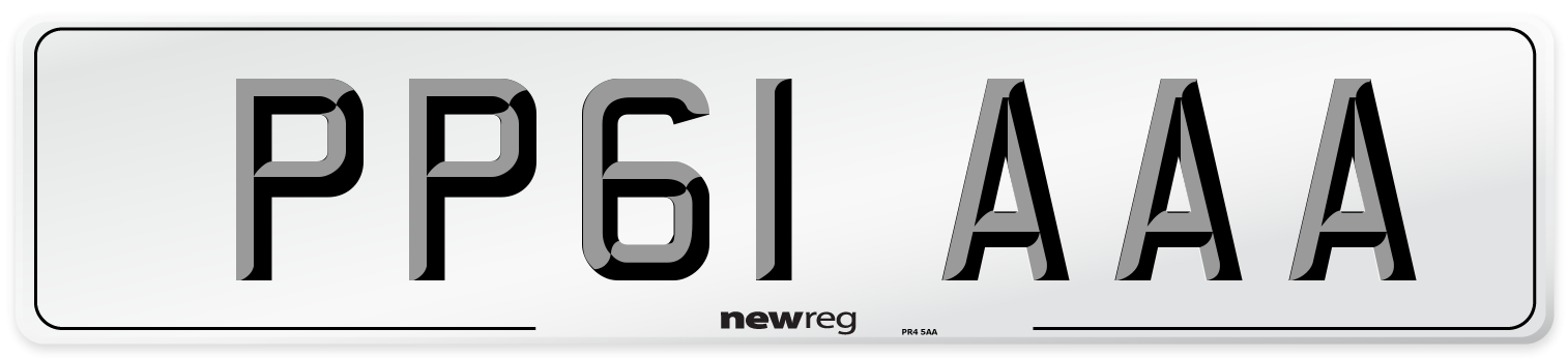 PP61 AAA Number Plate from New Reg